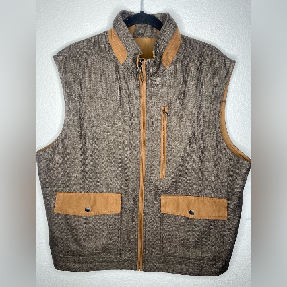 Cutter & buck men’s reversible vest sz L